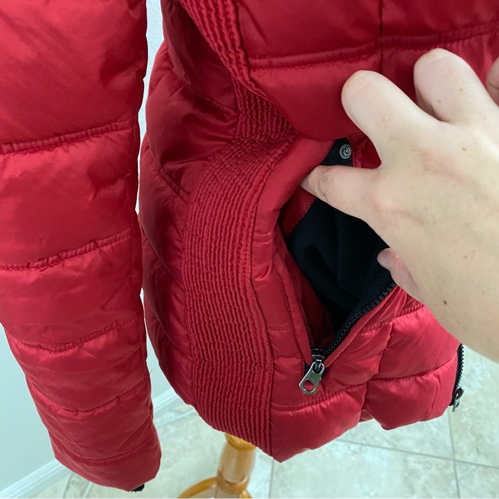 Nautica | Water Resistant Red Hooded Jacket - Picture 13 of 17